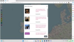 Gazetteer with News Information Modal
